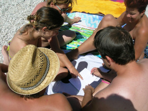 sotto l'ombrellone gruppo
